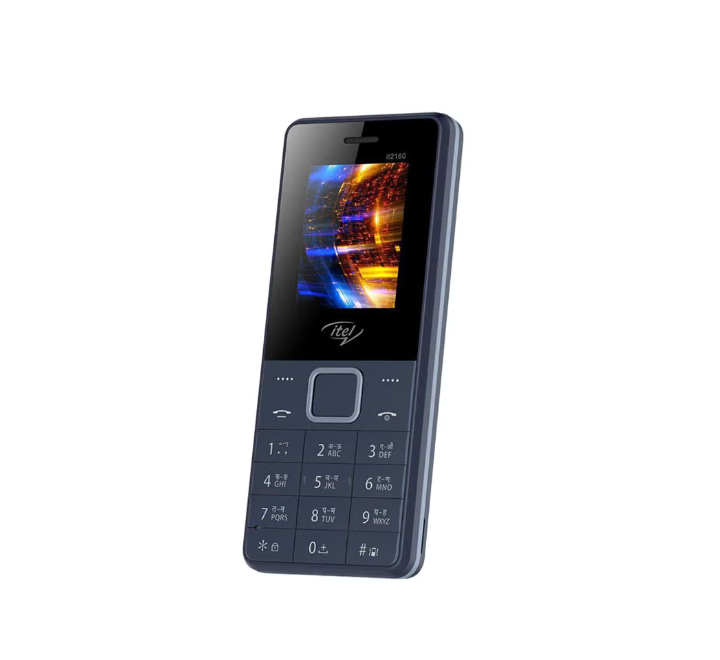 iT2160 Dual SIM Dark Blue 32MB 2G Parades a sleek body wrapped with smooth curves for a virtually continuous screen
 	Highlights
Equipped with a flashlight and FM radio for added convenience
High performance battery offers an extended service life
Manage your calling, messaging and data costs with the dual SIM mechanism
Parades a sleek body wrapped with smooth curves for a virtually continuous screen
Industry-leading display technology renders stunning colour reproduction and deep contrasts
Overview
Dimensions-113 x 48.7 x 14.3 mm	